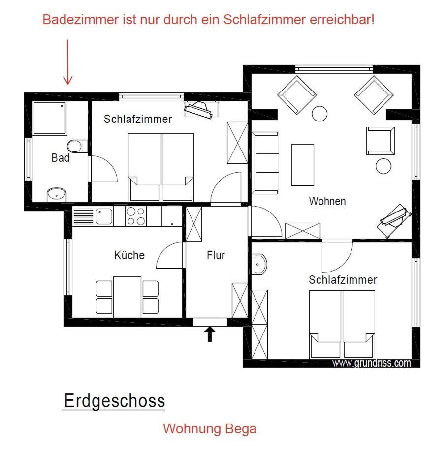 バート・ザルツフレンTal-Residenz Werre-Og Und Bega-Egアパートメント エクステリア 写真